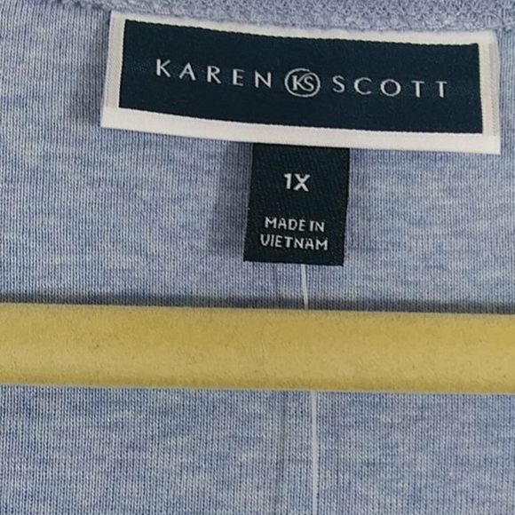 Karen Scott Jewled Flag tee - Picture 2 of 5